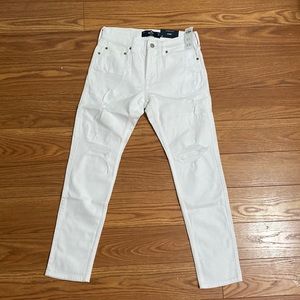 Hollister epic flex skinny jeans in white NWT